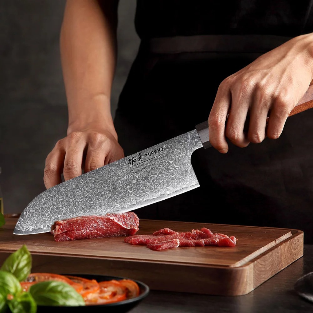 SantokuPrime – Damascus Edge – Universalmesser mit achteckigem Griff