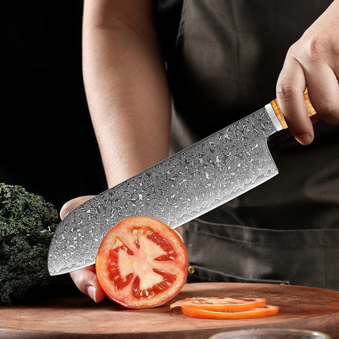 SushiEdge – Santoku Pro – Ultra-scharfes Kochmesser für Fleisch & Gemüse