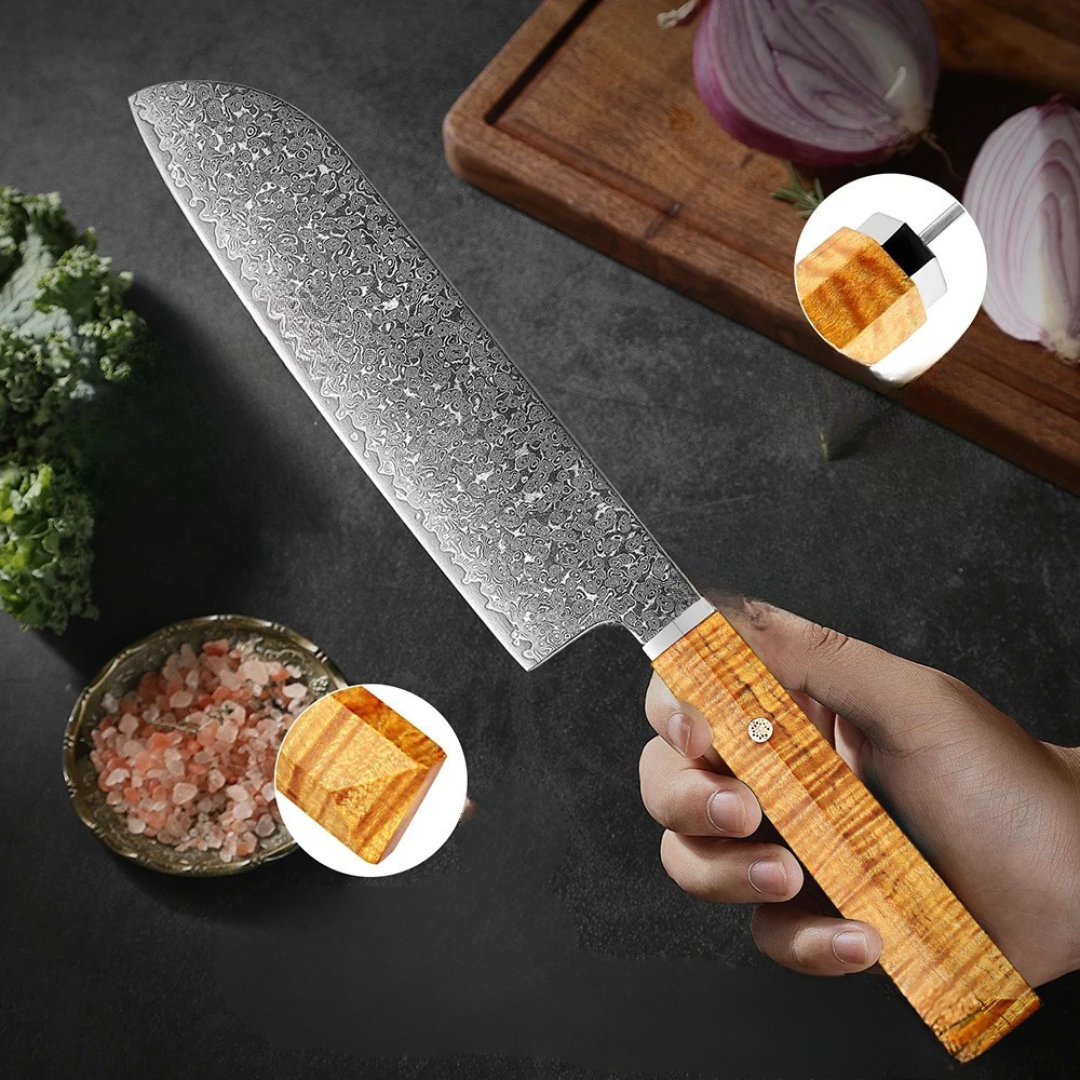 SushiEdge – Santoku Pro – Ultra-scharfes Kochmesser für Fleisch & Gemüse