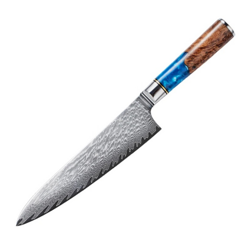 Chef’s Elite – Chefmesser – Damascus Pro – Vielseitige Küchenmesser mit Harzgriff