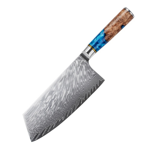 Chef’s Elite – Cleavermesser – Damascus Pro – Vielseitige Küchenmesser mit Harzgriff