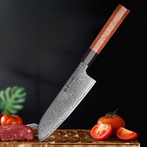 SantokuPrime – Damascus Edge – Universalmesser mit achteckigem Griff