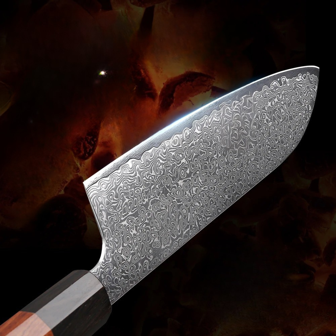 SantokuPrime – Damascus Edge – Universalmesser mit achteckigem Griff